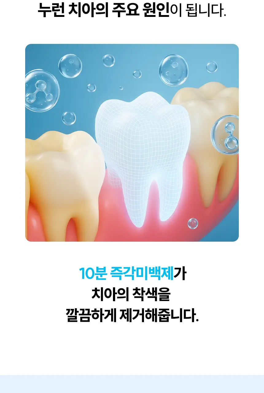 [NEW] 브리올 화이트닝 치아 미백제 4g (치과미백 동일성분) 상세페이지 15